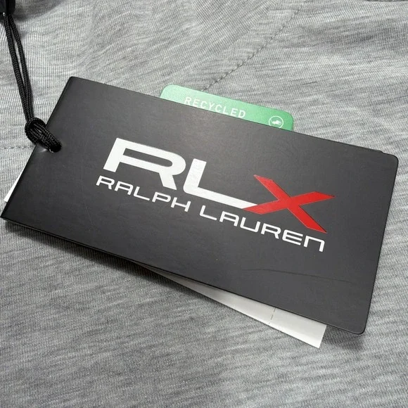 RLX Ralph Lauren Men Hoodie Light Tech SweatshirtGray Golf Stretch Medium New!